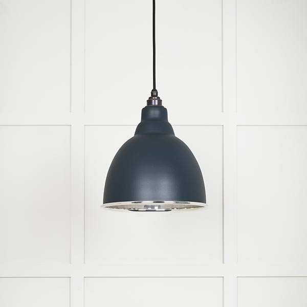 Smooth Nickel Brindley Pendant in Soot
