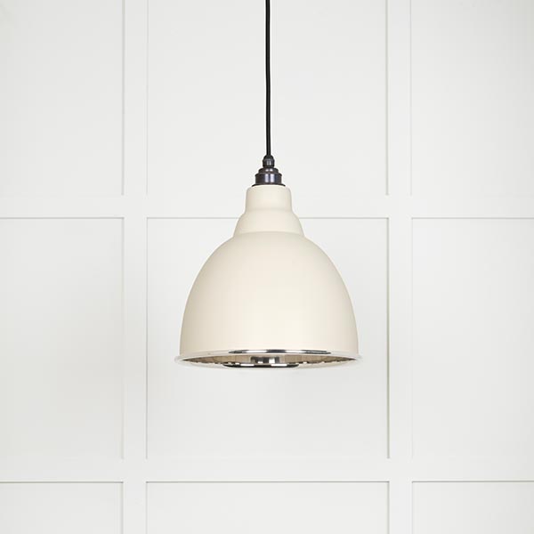 Smooth Nickel Brindley Pendant in Teasel