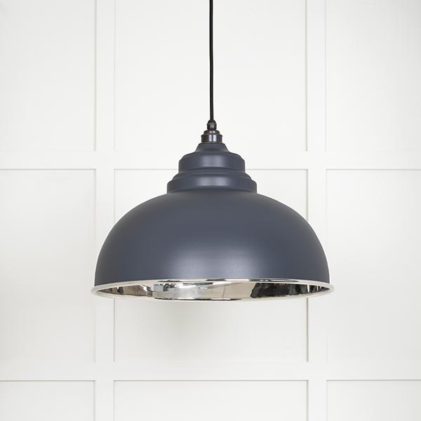 Smooth Nickel Harborne Pendant in Slate