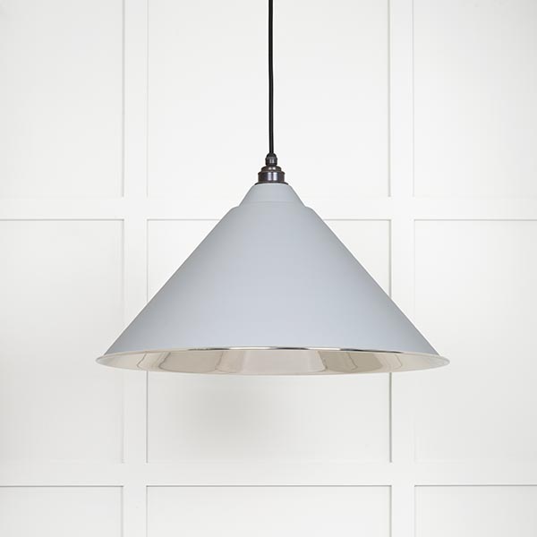 Smooth Nickel Hockley Pendant in Birch