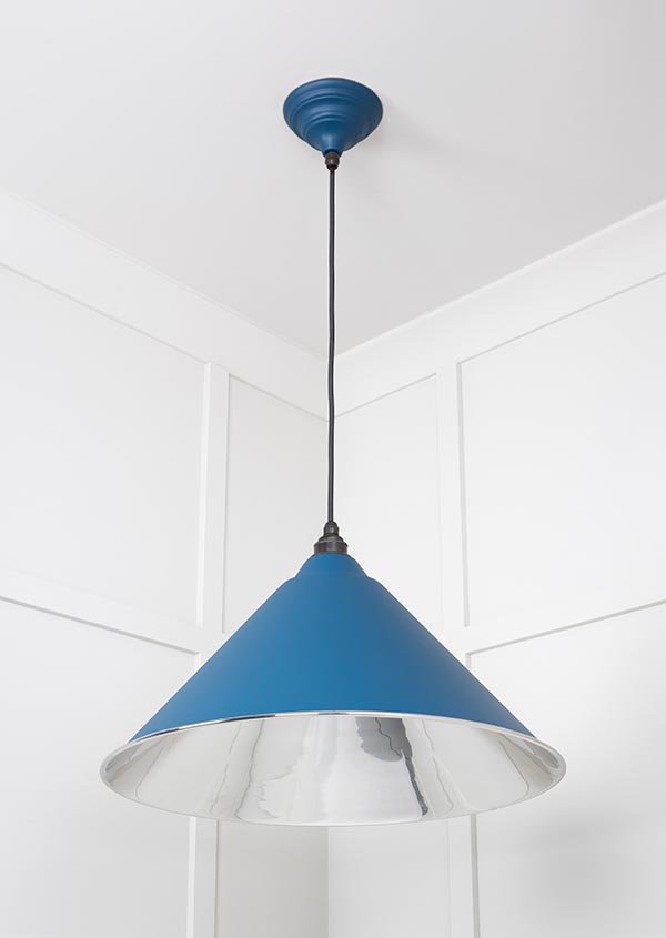 Smooth Nickel Hockley Pendant in Upstream