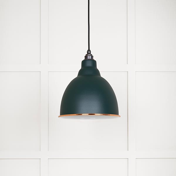 White Gloss Brindley Pendant in Dingle