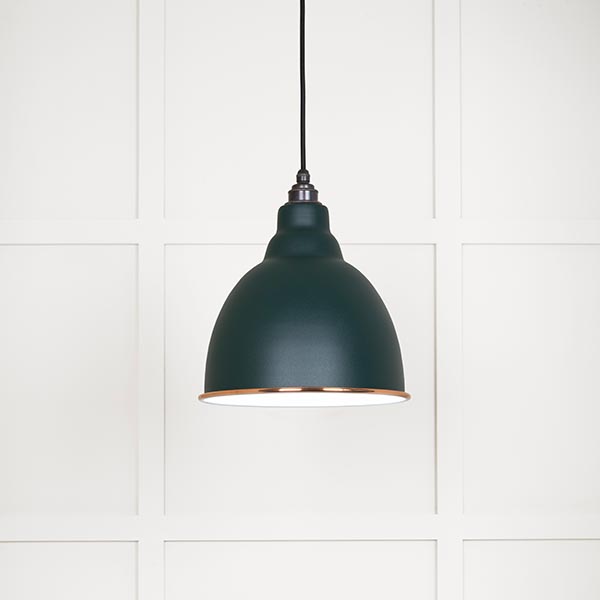White Gloss Brindley Pendant in Dingle