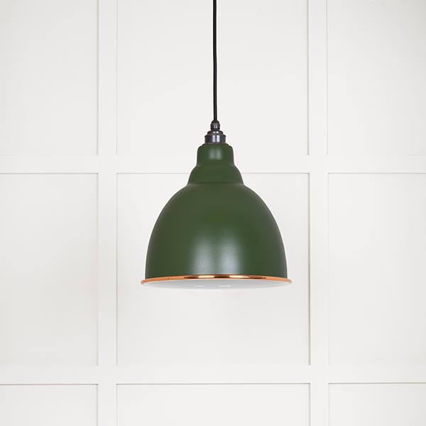White Gloss Brindley Pendant in Heath