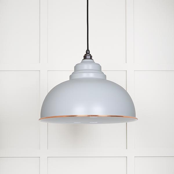 White Gloss Harborne Pendant in Birch