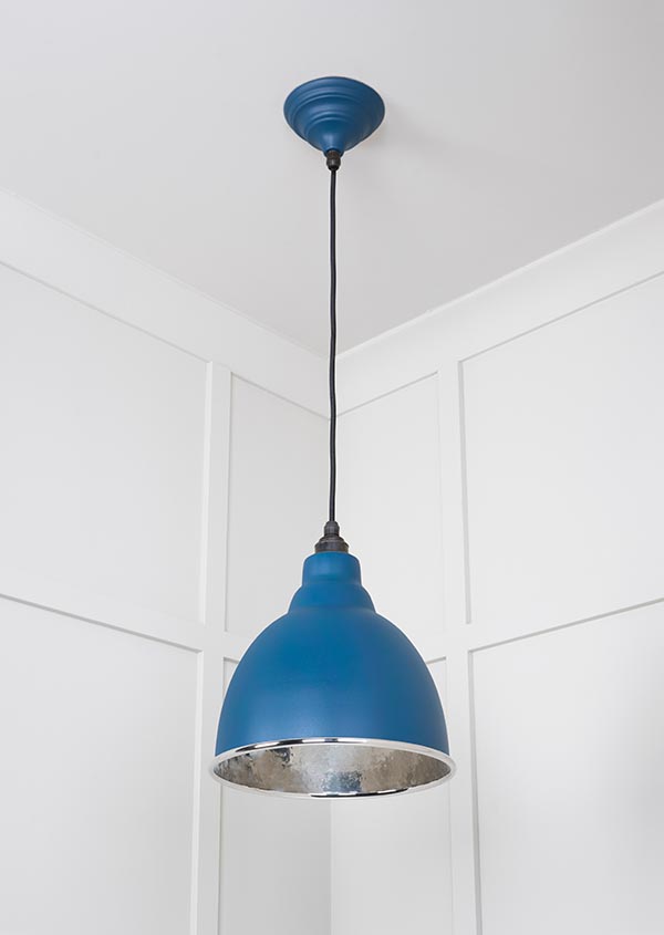 Hammered Nickel Brindley Pendant in Upstream