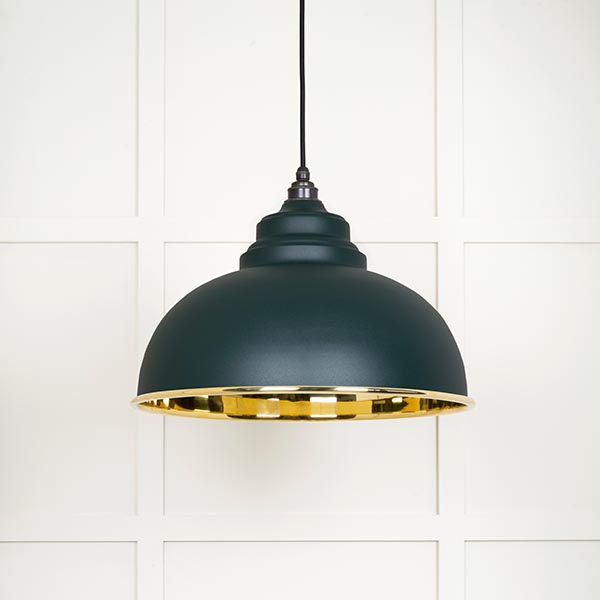 Smooth Brass Harborne Pendant in Dingle