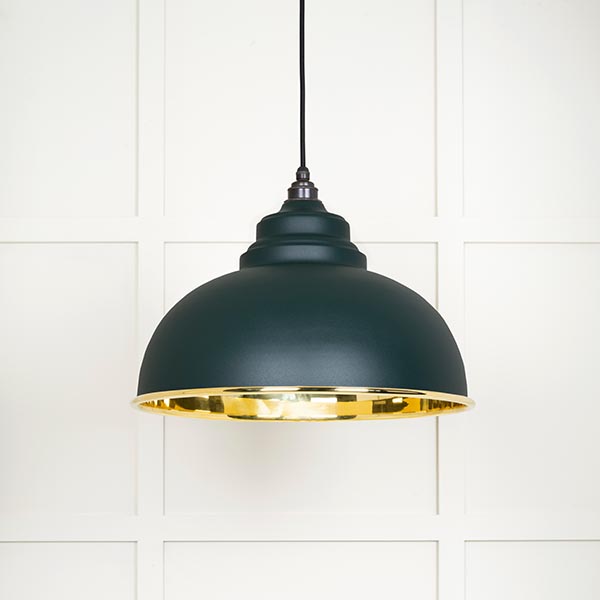 Smooth Brass Harborne Pendant in Dingle