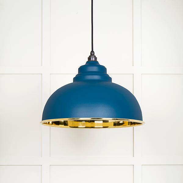 Smooth Brass Harborne Pendant in Upstream