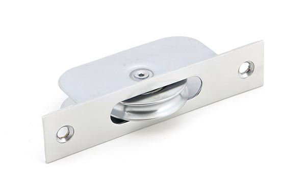 Satin Chrome Square Ended Sash Pulley 75kg