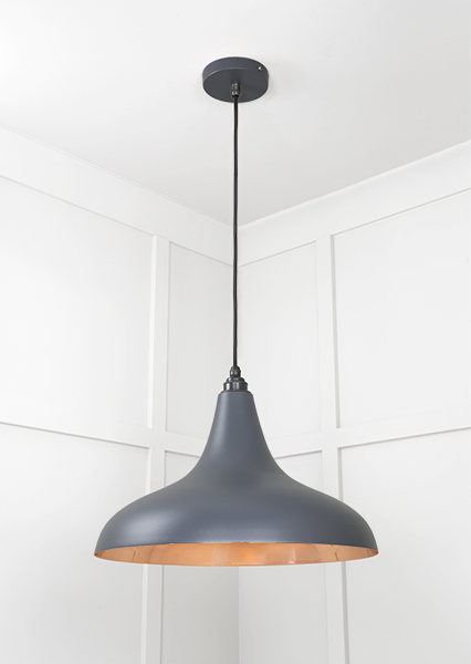 Smooth Copper Frankley Pendant in Slate