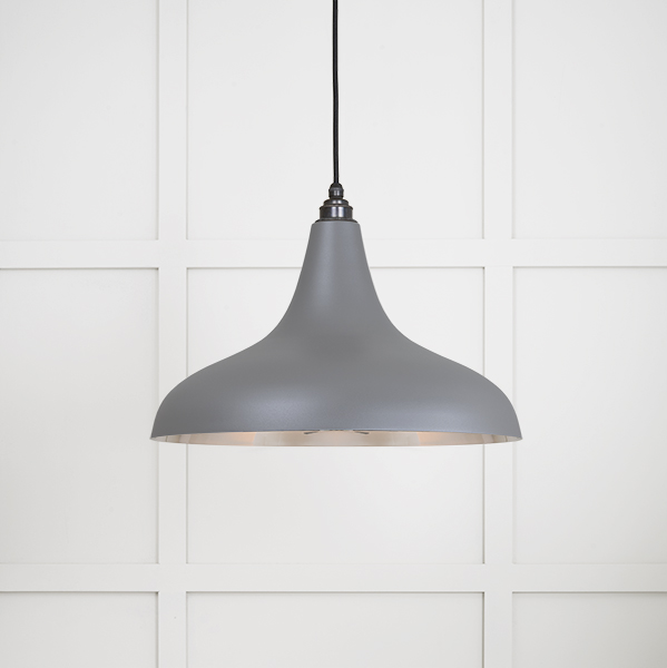 Smooth Nickel Frankley Pendant in Bluff