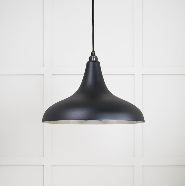 Smooth Nickel Frankley Pendant in Elan Black