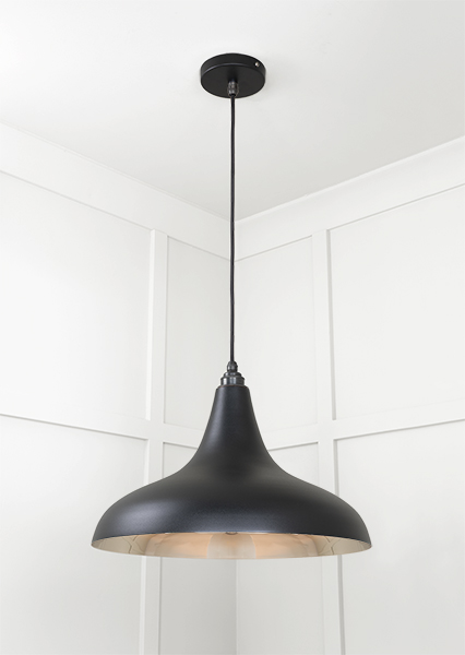 Smooth Nickel Frankley Pendant in Elan Black