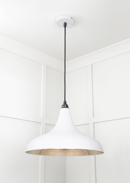 Smooth Nickel Frankley Pendant in Flock