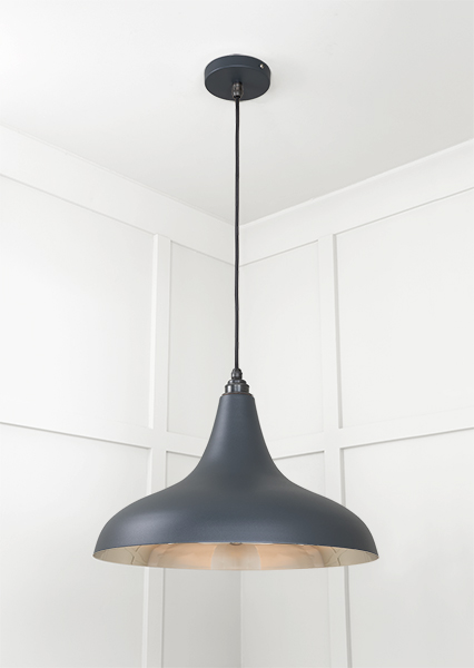 Smooth Nickel Frankley Pendant in Soot