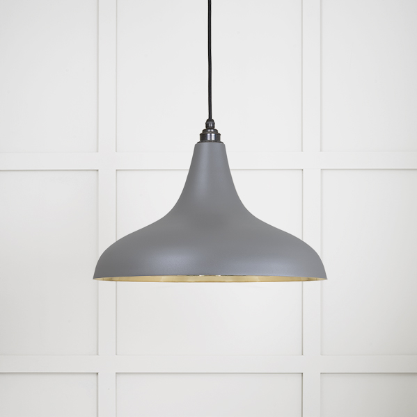 Smooth Brass Frankley Pendant in Bluff