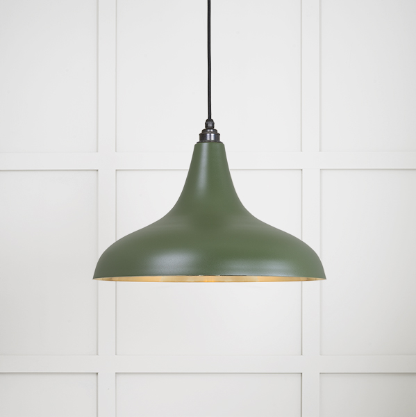 Smooth Brass Frankley Pendant in Heath