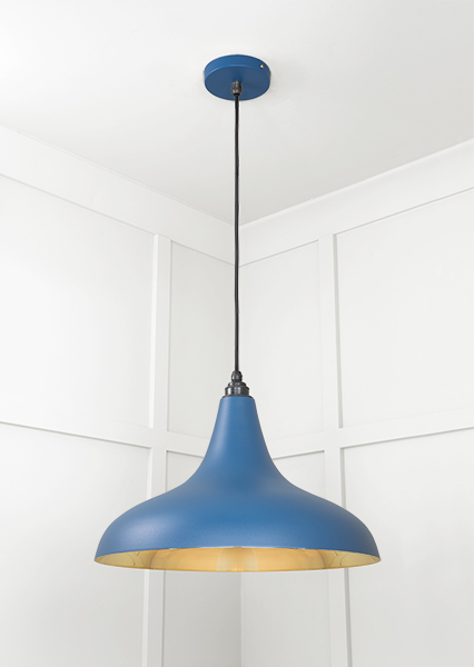 Smooth Brass Frankley Pendant in Upstream