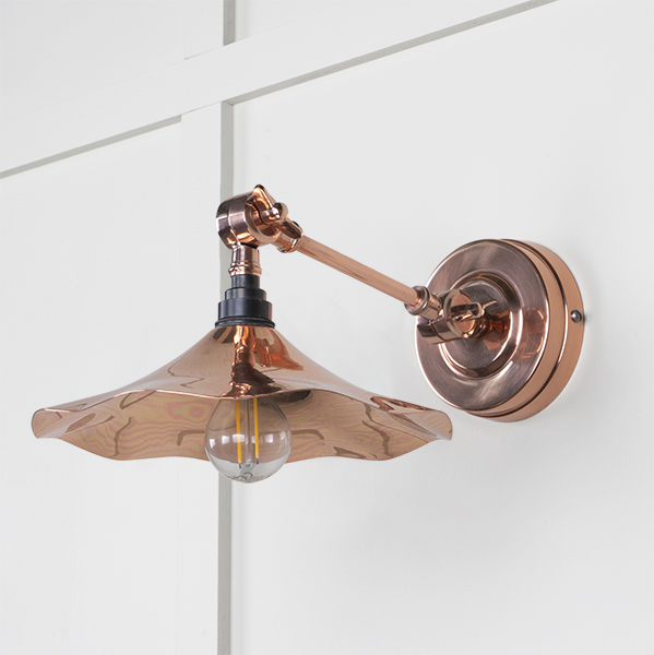 Smooth Copper Flora Wall Light