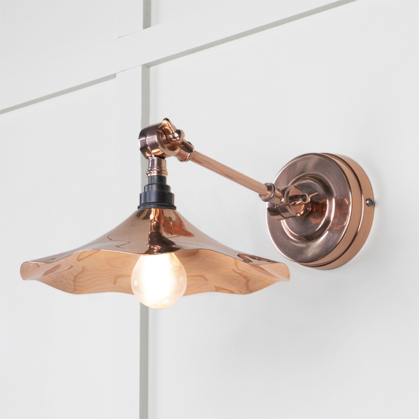 Smooth Copper Flora Wall Light