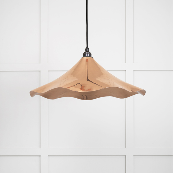 Smooth Copper Flora Pendant