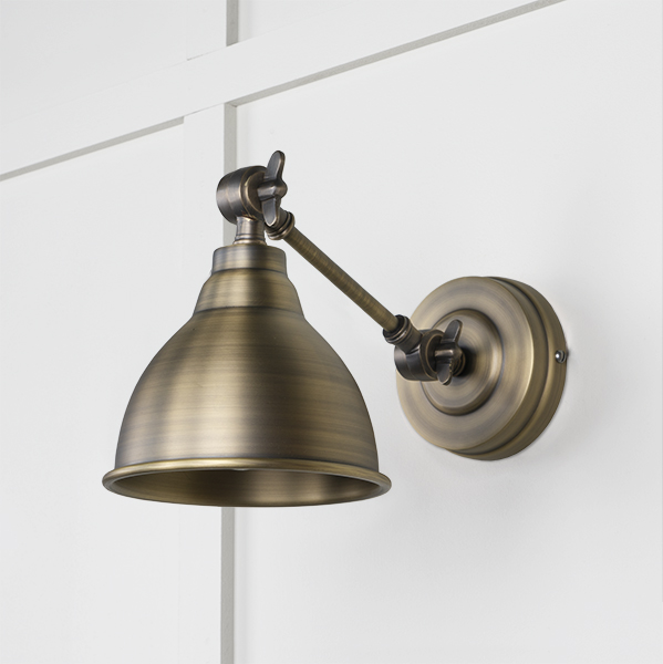 Aged Brass Brindley Wall Light