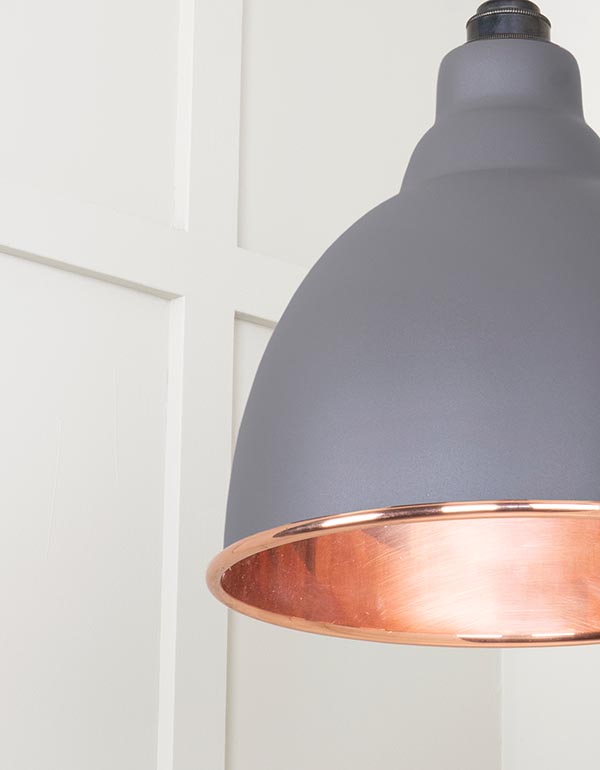 Smooth Copper Brindley Cluster Pendant in Bluff