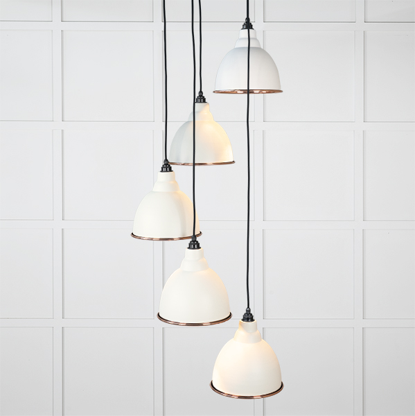 Smooth Copper Brindley Cluster Pendant in Teasel