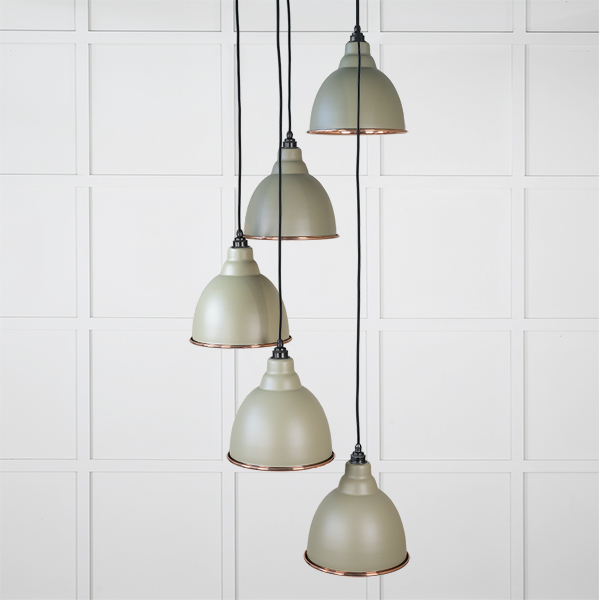 Smooth Copper Brindley Cluster Pendant in Tump