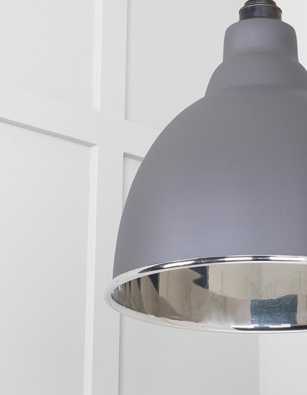 Smooth Nickel Brindley Cluster Pendant in Bluff