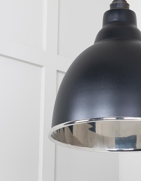 Smooth Nickel Brindley Cluster Pendant in Elan Black