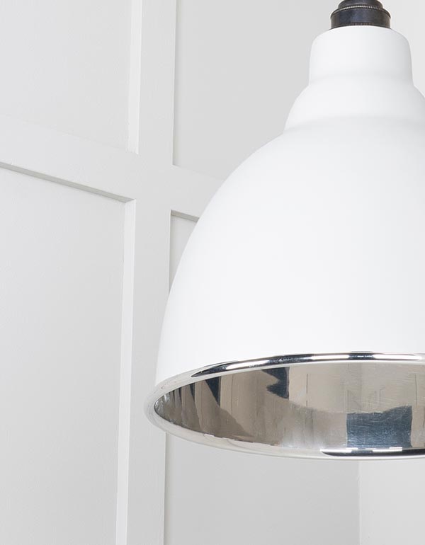 Smooth Nickel Brindley Cluster Pendant in Flock