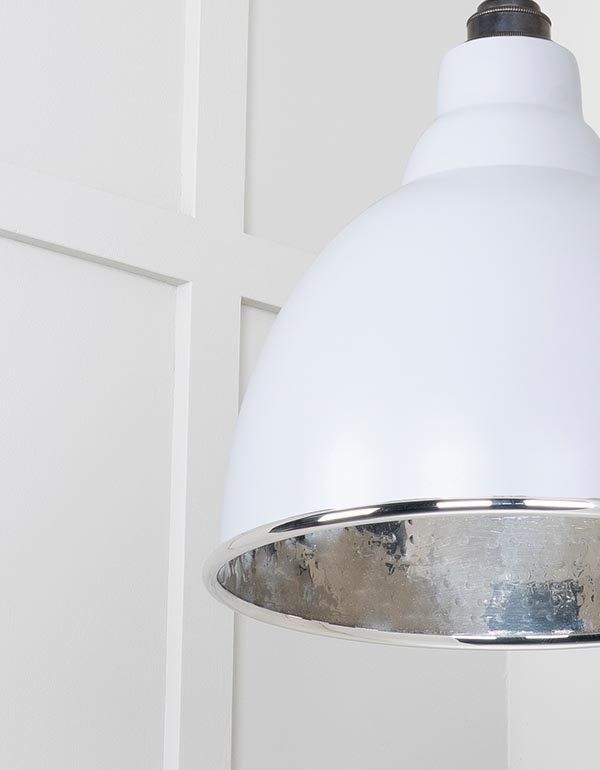 Hammered Nickel Brindley Cluster Pendant in Birch
