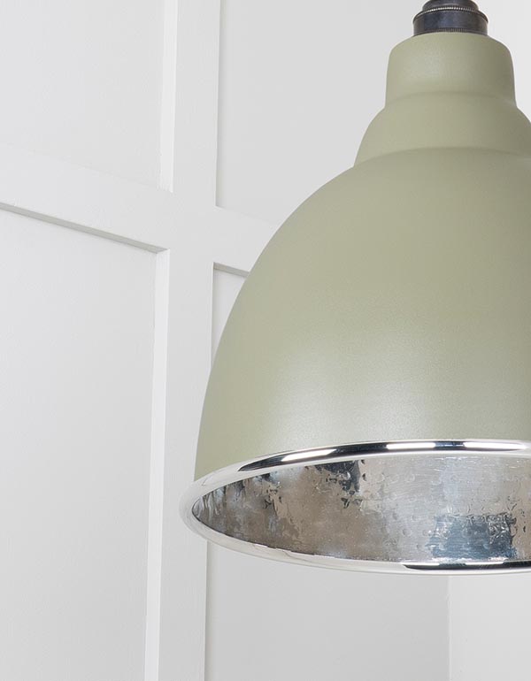 Hammered Nickel Brindley Cluster Pendant in Tump