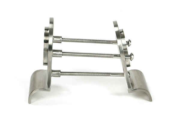 Satin Marine SS (316) 50mm Euro Door Pull (Back to Back fixings)