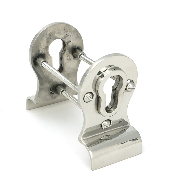 Polished Marine SS (316) 50mm Euro Door Pull (Back to Back fixings)