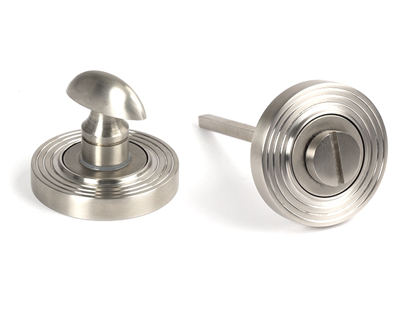 Satin Marine SS (316) Round Thumbturn Set (Beehive)