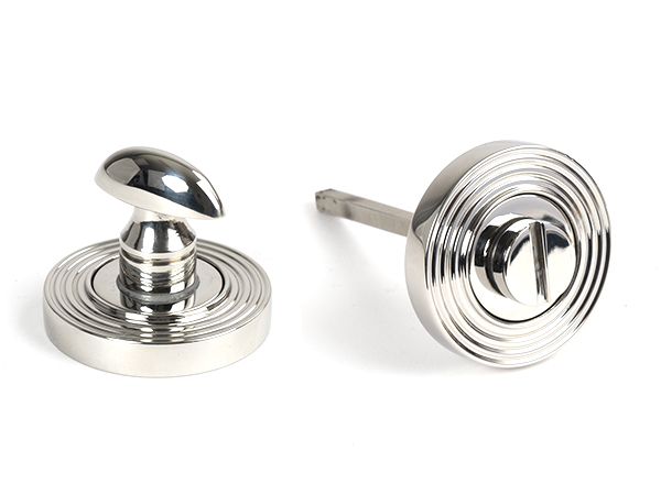 Polished Marine SS (316) Round Thumbturn Set (Beehive)