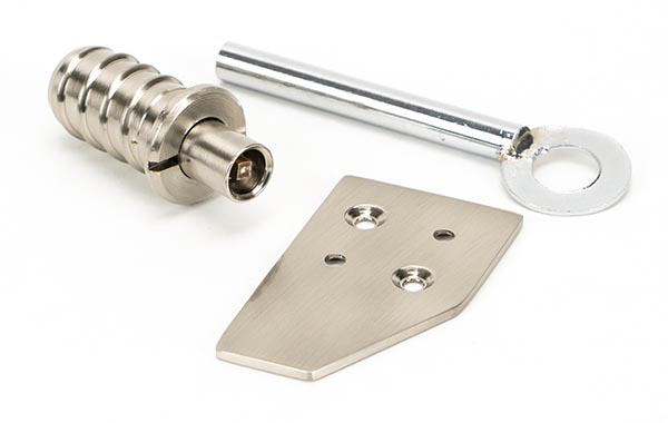 Polished Nickel Key-Flush Sash Stop