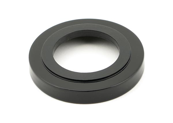 Black Avon Round Lever on Rose Set (Art Deco) - Unsprung