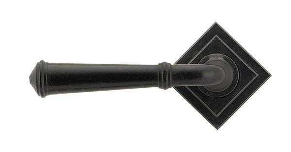 External Beeswax Regency Lever on Rose Set (Square) - Unsprung