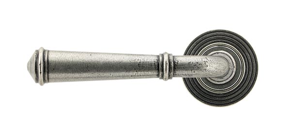 Pewter Regency Lever on Rose Set (Beehive) - Unsprung