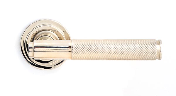 Polished Nickel Brompton Lever on Rose Set (Art Deco) - Unsprung