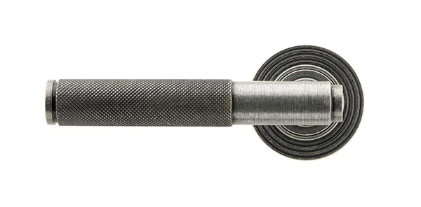 Pewter Brompton Lever on Rose Set (Beehive) - Unsprung