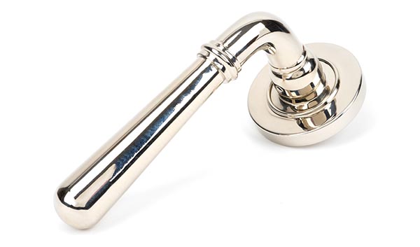Polished Nickel Newbury Lever on Rose Set (Plain) - Unsprung
