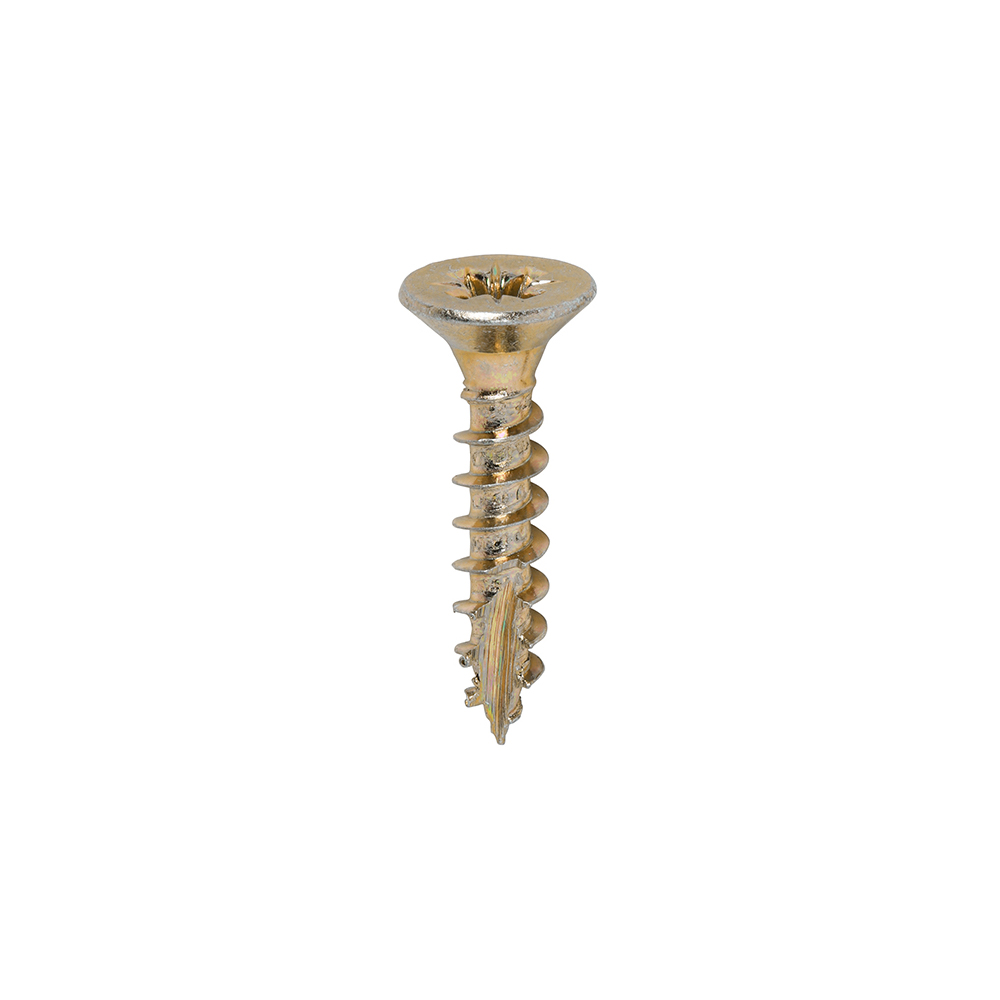 Classic Multi-Purpose Screws - PZ - Double Countersunk - Yellow - 5.0x25