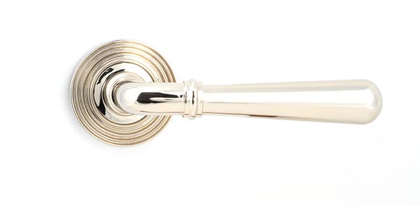 Polished Nickel Newbury Lever on Rose Set (Beehive) - Unsprung