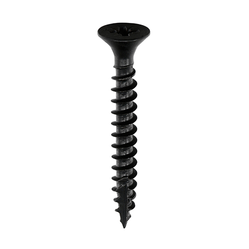 Classic Multi-Purpose Screws - PZ - Double Countersunk - Exterior - Black Organic - 5.0x30