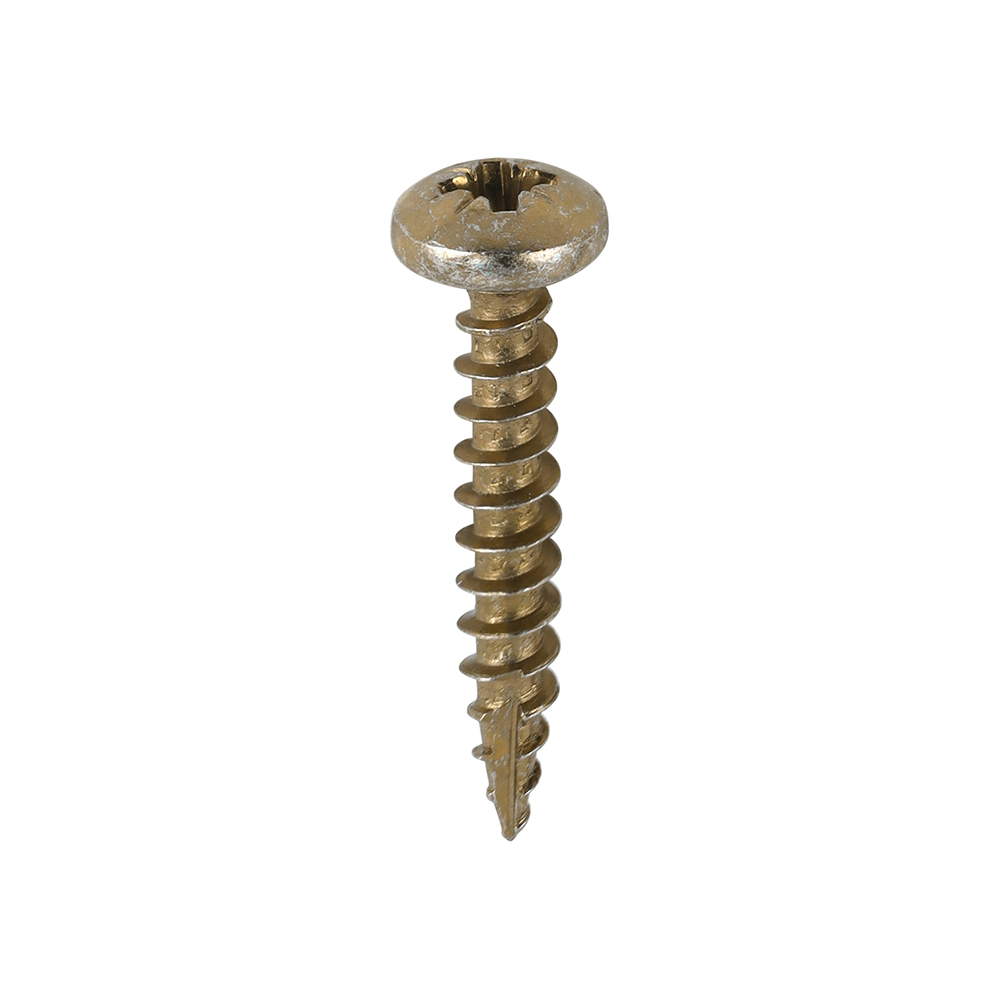 Classic Multi-Purpose Screws - PZ - Pan Head - Yellow - 5.0x30